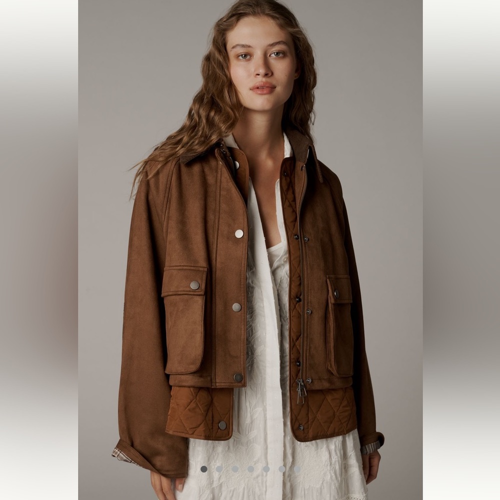 Anthropologie Brown Utility Jacket. NWT. Never worn